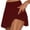 Wine, variant on lmcalzta Athletic Shorts for Women 2 in 1 High Waist Yoga Shorts Workout Running Gym Tennis Shorts