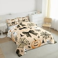 thumbnail image 2 of Manfei Happy Halloween Queen Comforter Set,Horror Ghost Spider Webs Bedding Sets,Orange Black Bedding Comforter Set For Boys Kids ,Luxury Bedroom Decor Reversible,3 Pieces, 2 of 7