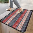 thumbnail image 4 of Red and Blue Christmas Knitted Pattern Door Rugs,Washable Non Slip Door Mats Indoor,Decorative Door Mats,Entry Mat Indoor for Entrance,Bedroom,Kitchen,Bathroom,30"x17", 4 of 6