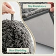 thumbnail image 4 of Bathroom Rugs 24x48 Non Slip Dark Grey Fluffy Bath Mat for Bathroom Floor Washable Plush Luxury Bath Rug for Tub Soft Shaggy Absorbent Shower Sink Mat, 4 of 18