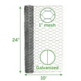 thumbnail image 3 of Garden Craft 24in H x 10ft L Galvanized Steel Chicken Wire with 1in Openings, Gray Poultry Netting, 3 of 13