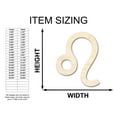 thumbnail image 2 of Unfinished Wood Leo Sign Shape - Zodiac Craft - up to 46" 24" / 1/2", 2 of 5