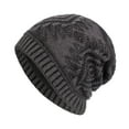 thumbnail image 2 of Dyfzdhu Men Unisex Outdoor Hat Knitting Winter Plush Warm Knit Gray, 2 of 6