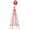 Red, variant on ReunionG 8 FT Garden Windmill, Metal Ornamental Wind Mill Weather Vane w/4 Legs & 4 Ground Stakes, Outdoor Large Windmill Spinner Decoration for Backyard, Lawn, Farm (Gray)