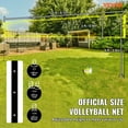 thumbnail image 2 of VEVOR Système de Filet de Volleyball Portable pour l'Extérieur, Poteaux en Acier à Hauteur Réglable, Ensemble de Volleyball Professionnel avec Volleyball en PVC, Pompe, Sac de Transport, 2 of 9