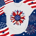 thumbnail image 4 of Patriotic Shirts for Women American Flag Shirt 4th of July Tshirt Graphic Tees Casual Short Sleeve Tee Top, 4 of 7