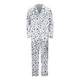 thumbnail image 2 of Family Pajamas Christmas Silk Christmas Pjs Long Sleeve Button-Down Nightwear Matching Pjs Mom and Daughter Christmas Pajamas Mens, 2 of 8