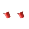 thumbnail image 4 of ZheElen Metal Food Bucket Birthday Home Dining Hotel Reusable Washable Ice Cream French Fries Storage Container with Handles Red 2Set, 4 of 6