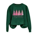 thumbnail image 2 of Christmas Shirts for Women 2023 Trendy Pink Christmas Shirts 2023,Womens Pink Christmas Sweatshirt Novelty Funny Santa Xmas Tree Graphic Pullover Tops Loose Casual Crewneck Shirts 2023, 2 of 4