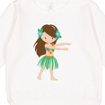 thumbnail image 3 of Inktastic Brown Haired Hula Girl Toddler Sweatshirt, 3 of 4