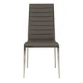 thumbnail image 4 of Benzara Dining Chair with Stitched Upholstery - Set of 2-Color:Gray/Silver, 4 of 5