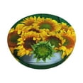 thumbnail image 6 of Uemuo Sunflowers in Bucket Pattern Round Bar Stool Seat Covers Washable Stool Cushion Slipcover Elastic Bar Chair Covers-, 6 of 7