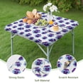 thumbnail image 4 of Pioneer Flower Floral Print Pattern Square Fitted Tablecloth with Elastic Edge,Square Table Cover,Washable Elastic Table Cover for Home Kitchen Party Decor 36"x36", 4 of 6