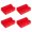 Red 1, variant on Screwdriver Bit Storage Rack 1/4 Inch, 32 Hole PVC Holders, 4 Piece Set for Desktop Tool Storage Area
