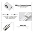 thumbnail image 4 of Fridge Lock with Code, Pack Of 2 Fridge Locks, 4 of 8