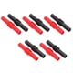 thumbnail image 2 of Extensor de enchufe banana rojo/negro 10 piezas Adaptador de extensión de enchufe banana Materiales de PVC de 4 mm para prueba numérica de energía eléctrica ANGGREK Otros, 2 of 8