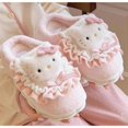 thumbnail image 5 of Cute Kitty Slippers For Women Soft Plush Warm Kawaii Cat Slip-On Slippers Cozy Indoor Outdoor Slippers, 5 of 6