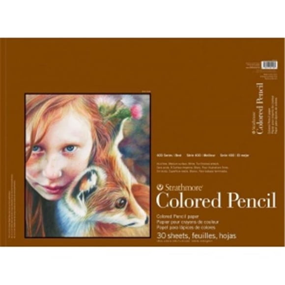 Strathmore ST477-18 18 x 24 in. Wire Bound Colored Pencil Pad