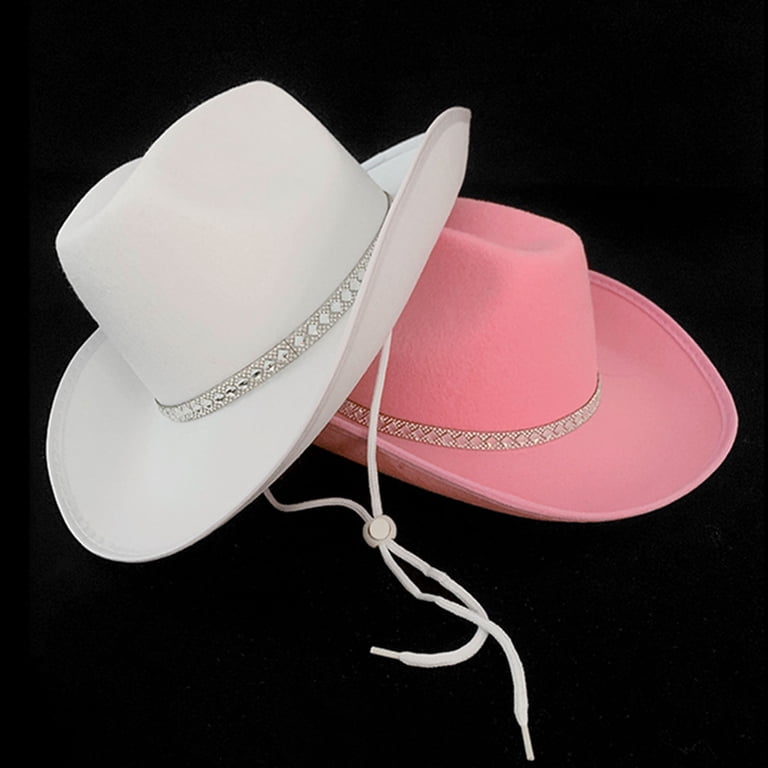 STAGA Fashion Western Style Felt Fedora Hat Wide Curve Brim  display picture 1