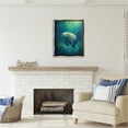 thumbnail image 3 of Stupell Industries Manatee Underwater View Animals & Insects Painting Gray Floater Framed Canvas Art Print Wall Art, 25 x 31, 3 of 10