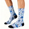 thumbnail image 5 of OIOLOYJM Compression Socks for Women Men Halloween Cute Novelty Printed Crew Socks Winter Funny Strecth Comfy Athletic Yoga Dress Socks for Holiday Gifts, 2-Packs Sky Blue, 5 of 6
