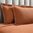 thumbnail image 4 of BNM Modern Cotton Matelasse Bedspread Set, California King, Burnt Orange, 4 of 7