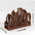 thumbnail image 2 of Floral Pattern Wooden Napkin Holder and Desktop Ornament for Living Room and Dining Table Display Stand from Farmhouse Style Kitchen with Water-Absorbing Function, 2 of 5