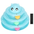 thumbnail image 1 of Pet Turntable Track, No-Slip Pet Interactive Tracks Cat Tower Toy  For Pet Blue, 1 of 8