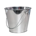 thumbnail image 1 of kjfeif Galvanized Metal Bucket with Handle, Small Round Flower Pot Planter for Succulents, Rustic Home Decor, or as a Candy Snack Display Basket for Parties, 1 of 3
