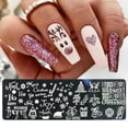 thumbnail image 1 of Kit de estampado de uñas de Navidad, 6 piezas, placa de estampado de uñas, copo de nieve, Papá Noel, alce, árbol de Navidad, plantillas de estampado de uñas, placas, plantillas de uñas, herramientas Namotu CZMR-HY116, 1 of 7