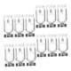 thumbnail image 5 of OHOIOLLA 12Ud Clips Para Seguridad En Racks De Pallet De Material Resistente Y Color Plateado, 5 of 8