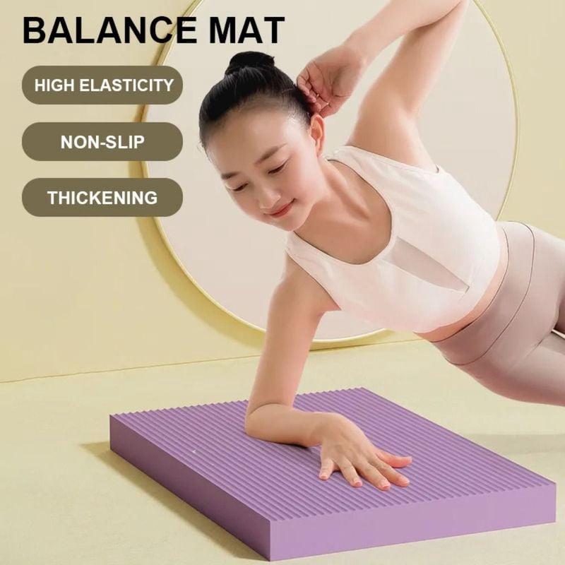 High Density NBR Balance Pad Durable Sports Fitness Board Purple Black Yoga Mat Support Balance Pad Yoga Pad