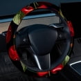 thumbnail image 2 of Cherry 14.5 Inch Printing PVC Leather Auto Accessories Car Wheel Cover Steering Wheel Cover, 2 of 6