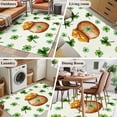 thumbnail image 6 of St. Patrick's Day 3'x5' Washable Rug, Spring Gold Coin Botanical Clovers Leaves Non-Slip Area Rugs for Entryway Kitchen Classroom, StainResistant Dorm Throw Carpet, Low Pile Soft Indoor Floor Mat, 6 of 9