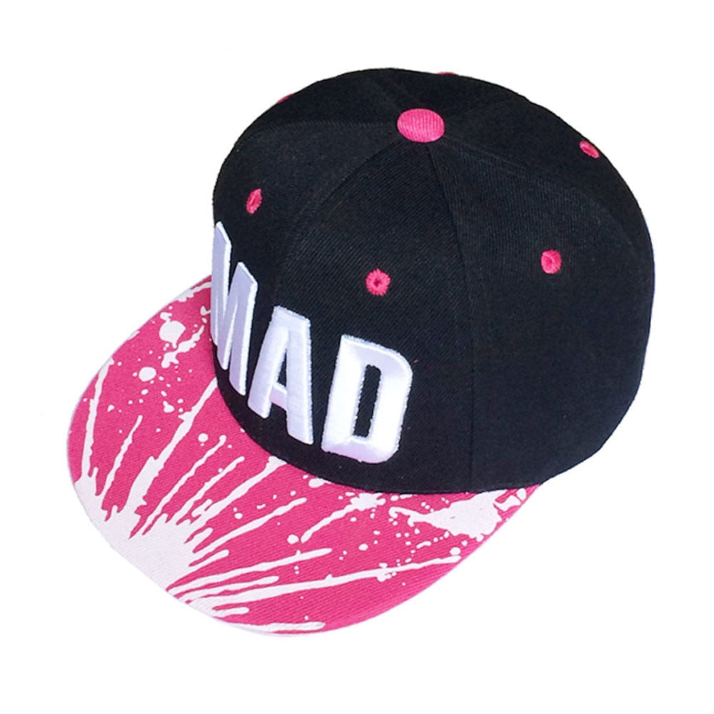 Boys Girls Baseball Cap Sun Hat Flame Basketball Kids Adjustable Snapback Hip Hop Flat Hats Fit Age 6 to 12 