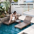 thumbnail image 4 of JULY'S SONG Oversized Outdoor Chaise Lounge Chair – 5-Position Adjustable Backrest, Hidden Cup Holder, Weather-Resistant Resin Pool Lounge Chairs for Patio, Deck, and Backyard (Set of 1，Taupe）, 4 of 9