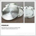 thumbnail image 3 of Shisuyan Restaurant Plate Stainless Steel For Cold Dish 1Set 8.25X8.25X0.59In, 3 of 9