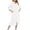 White, variant on Nightgowns for Women 3/4 Sleeve Sleepshirt Crew Neck Dresses for Women,Pink,S