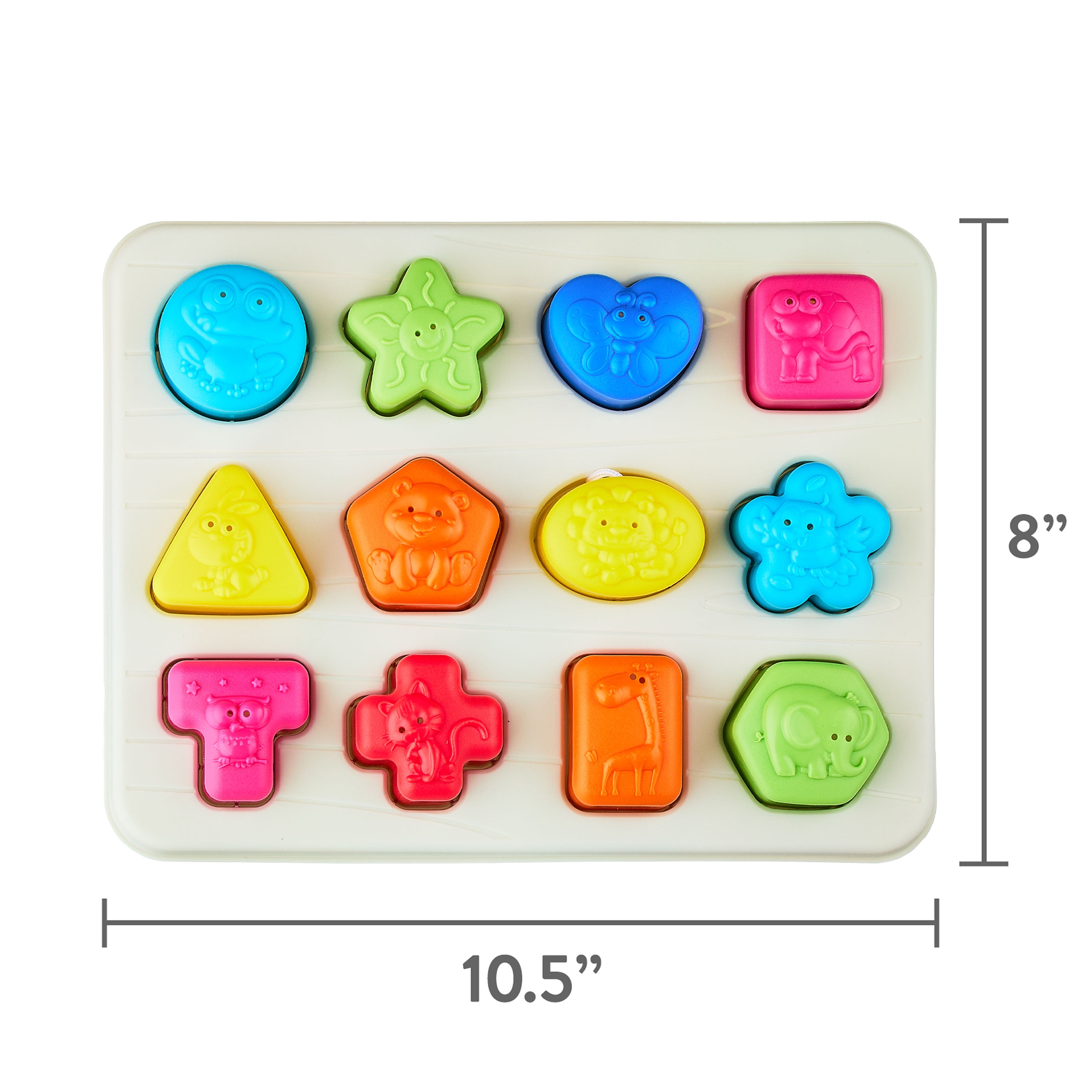 おもちゃ spark Spark Create Imagine 13-Piece Shape Sorting Sensory Puzzle for
