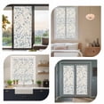 thumbnail image 7 of Blue Botanical Window Privacy Film, Farmhouse Spring Summer Plant Static Cling UV Sun Blocking Heat Control Window Tint Day and Night, Non-Adhesive One Way Windows Privacy Cover 17.7''x78.7'', 7 of 7