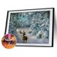 thumbnail image 2 of 5D bricolaje diamante pintado cuadrado diamante nieve cervatillo (ZQF2416) Likrtyny Arte deco, 2 of 9