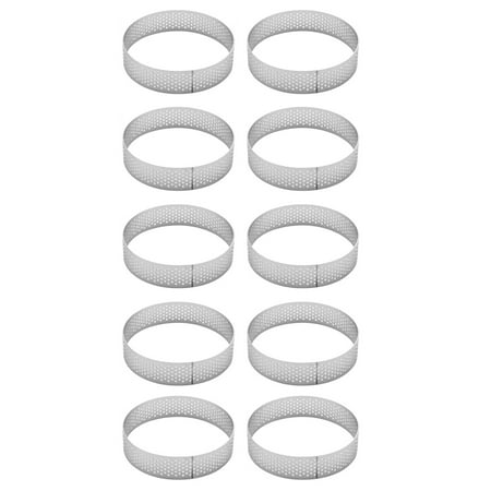 

Circular Stainless Steel Tart Ring Tower Pie Cake Mould Baking Tools