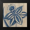 thumbnail image 2 of Zarris, Chariklia 15x15 Black Modern Framed Museum Art Print Titled - Indigo Daffodil, 2 of 5