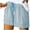 Grey, variant on Womens Workout Shorts High Waist Straight Splice Comfy Shorts Loose Elastic Pocketed Casual Drawstring Workout Short