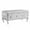 Silver, variant on LoLado Upholstered Storage Ottoman Bench, Faux Leather Rectangular Storage Benches Footrest with Crystal Buttons for Bedroom Living Room Entryway, Silver