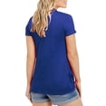 thumbnail image 2 of Sherrylily Women Short Sleeve Cardigans Summer Lightweight Sheer Open Front Drape Tops, 2 of 6