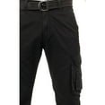 thumbnail image 3 of X RAY JEANS Mens Belted Classic Fit Cargo Pants, Black, 42X32, 3 of 6
