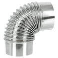 thumbnail image 1 of OULII Stainless Steel Fire Pipe Chimney Flue Silver Exhaust for RV Travel 1Set, 1 of 7