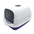 thumbnail image 4 of Esquirla Bac à Litière pour Chat avec Capuchon, Toilette pour Chat Fermée et Couverte, Plateau à Litière pour Minou Réutilisable Bleu, 4 of 8
