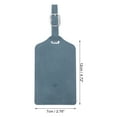 thumbnail image 2 of Unique Bargains 1 Pc Airplane Luggage Tag for Travelling Blue Polyurethane, 2 of 5